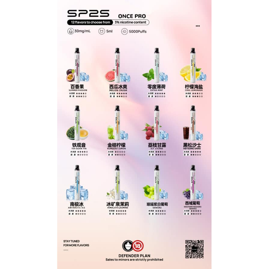 SP2S5000口拋棄式(不可充電)